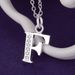 26 Letters 925 Sterling Silver Necklace Pendant Zircon For Women Exquisite Student Girlfriend Jewelry Accessories_maomaolike.com