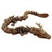 Brass 3D Printed Ornament, Three-Dimensional, Dominant, Vintage Style, Movable Dragon, Gold New Zodiac Dragon Craft, Wholesale_maomaolike.com