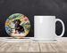 Dachshund Spring Path Large Sandstone Coasters Pack Of 4 Absorbent Round Coasters Decor Gifts For Men Or Women, 4 In, Multicolor_maomaolike.com