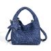 Niche Denim Woven Tote For Women 2026 New Casual Handbag Shoulder Large Capacity Bucket Bag_maomaolike.com