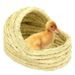 Nest For Raising Little Ducks, Grass Cockatiel Nest, Household Pet Small Yellow Duck Cage Quail_maomaolike.com