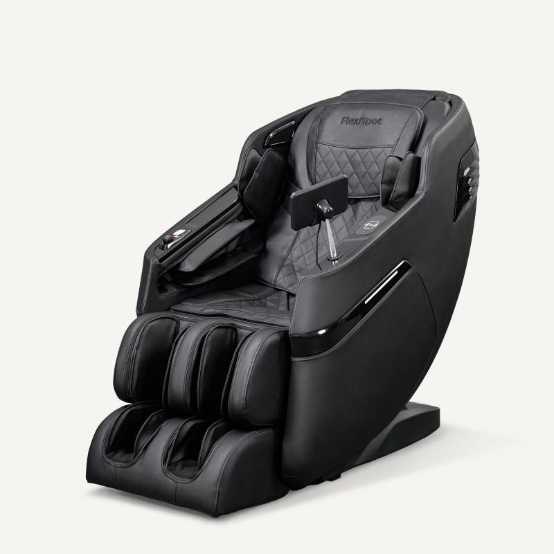 Massage Chair Full Body, Zero Gravity SL-Track Shiatsu Massage Recliner Chair With Body Scan, Airbags, Foot Rollers, Deep Yoga Stretch, Heating (Black)_maomaolike.com