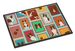 Lots Of Red Border Collie Doormat Front Door Mat Indoor Outdoor Rugs For Entryway, Non Slip Washable Low Pile, 24H X 36W_maomaolike.com
