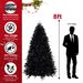 8ft PE/PVC Mixed Black TreemyM_maomaolike.com