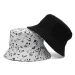 Hot Sale 2024 Fashion White Music Note Bucket Hats Sun Hip Hop Man Womens Fisherman Caps_maomaolike.com