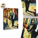 New Orleans Jazz & Heritage Festival 2001 Painting Poster, Vibrant Impressionist Style Trumpet Player Night Street Scene Poster, Authentic Jazz-themed_maomaolike.com