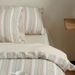Wholesale INS Japanese Simple Striped Cotton Double Layer Jacquard Crepe Four-Piece All-Cotton Nordic Style 4-Piece Set_maomaolike.com