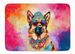German Shepherd Hippie Dawg Memory Foam Kitchen Mat Machine Washable Anti-Fatigue Mat Cushion Comfort Bath Mat Or Kitchen Rug_maomaolike.com