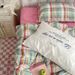Wholesale INS Korean Retro Plaid Simple Striped Mixed Pure Cotton Four-Piece For Homestay Apartment All-Cotton 4-Piece Set_maomaolike.com