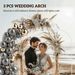 Metal Arch Backdrop Stand Set Of 3, 7/6.5/6 Ft Wedding Arch Frame, Balloon Backdrop Arch Stand Set For Birthday Party, Bridal Shower, Graduation, Ceremony, Banquet Decorations, White_maomaolike.com