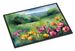 North Dakota Wild Prairie Roses In Watercolor Doormat Front Door Mat Indoor Outdoor Rugs For Entryway, Non Slip Washable Low Pile, 24H X 36W_maomaolike.com
