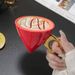 Light Luxury Creative Fulcrum Conical Triangle Coffee Cup High Value Ceramic Electroplating Afternoon Tea Cup Personality Cup_maomaolike.com