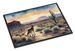 Desert Sunset Coyote Doormat Front Door Mat Indoor Outdoor Rugs For Entryway, Non Slip Washable Low Pile, 24H X 36W_maomaolike.com
