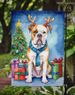 American Bulldog Christmas Reindeer Garden Flag Mailbox Flag Decorative Yard Flag Banner Outside Patio Artwork Yard Flower Beds, Garden Size, Multicolor_maomaolike.com