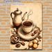 Coffee & Treats Themed Painting Poster, Vintage Hand-drawn Warm Coffee Scene Poster, Cozy Nostalgic Decor Idea For Kitchen, Café And Dining Area_maomaolike.com