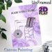 Hair Structure Painting Poster, Soft Lavender Watercolor Anatomical Chart Poster, Educational Hair Anatomy Display Suitable For Beauty Salons And_maomaolike.com