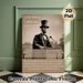 Gettysburg Address Painting Poster, Vintage Sepia-toned Historical Speech Scene Poster, Features Classic Address Excerpt, Ideal For Study_maomaolike.com