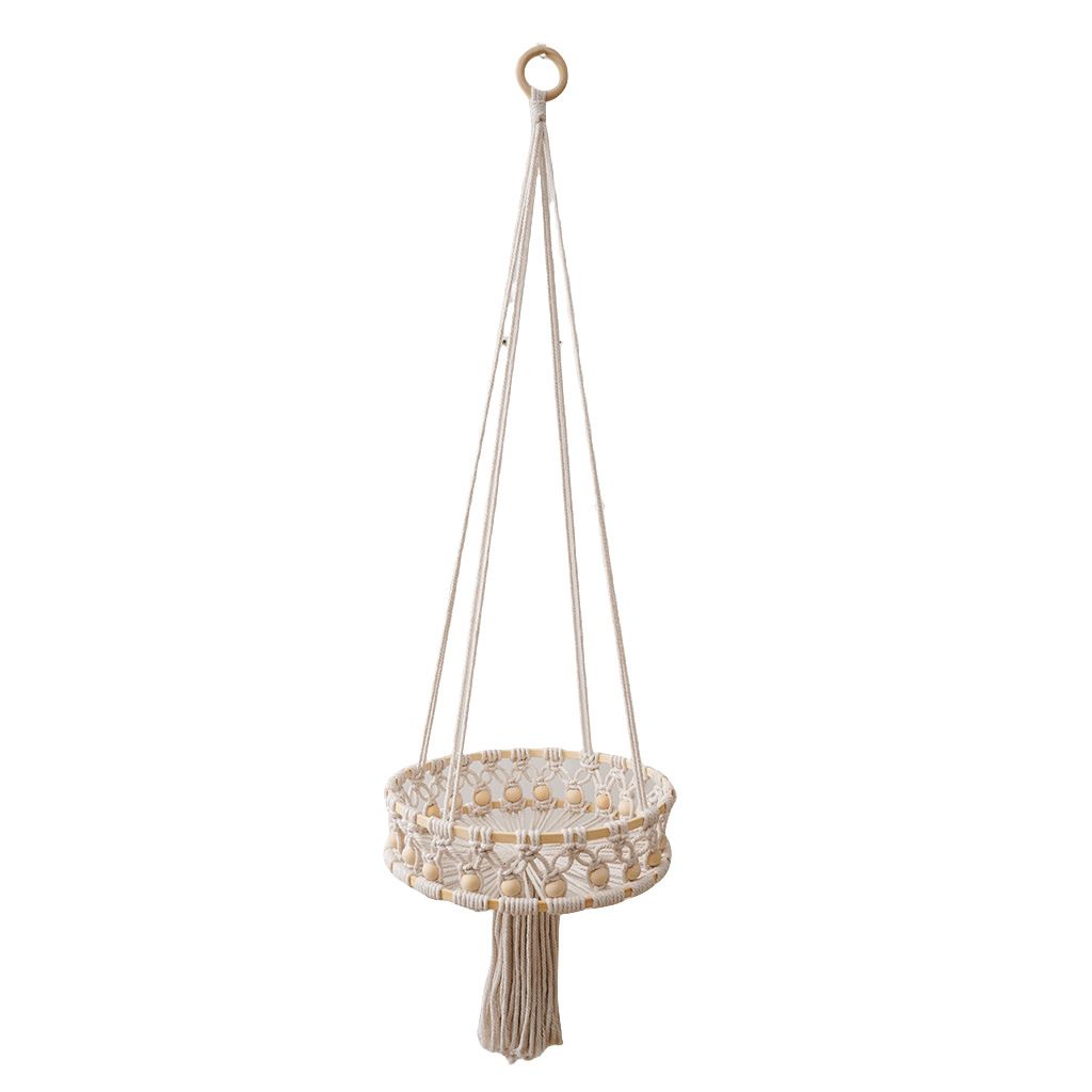 Bohemian Bag Hotel Restaurant Home Decor Vegetable And Fruit Cotton Rope Woven Storage Basket_maomaolike.com