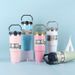 30OZ Portable Car Stainless Steel Thermos Cup With Straw Travel Sports Water Bottle With Handle Cover Coffee Vacuum_maomaolike.com