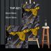 10 Pieces Set Self-adhesive Marble Pattern Wall Stickers For Bedroom And Living Room Background Wall Decoration, Ceramic Tile Aluminum Composite Panel_maomaolike.com