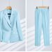 Women's Clothing High end professional pants suit white suit jacket suit fashionable business formal wear female beautician work clothes trend_maomaolike.com