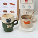 3pc Original High-value Puppy Stacking Cute Cartoon Ceramic Ins Style Coffee Cup Couple Mug Cup Breakfast_maomaolike.com