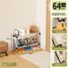Slim Slanted Shoe Rack, Multi-Tier Space-Saving Shoe Storage Organizer, Thin Narrow Entryway Shoe Shelf, Freestanding Lightweight Shoe Holder_maomaolike.com