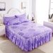 Thickened Brushed Cotton Style Cover Single Piece Lace Edge Dustproof Protector 1.68m Sheet Mattress Bed Skirt Non-Slip_maomaolike.com