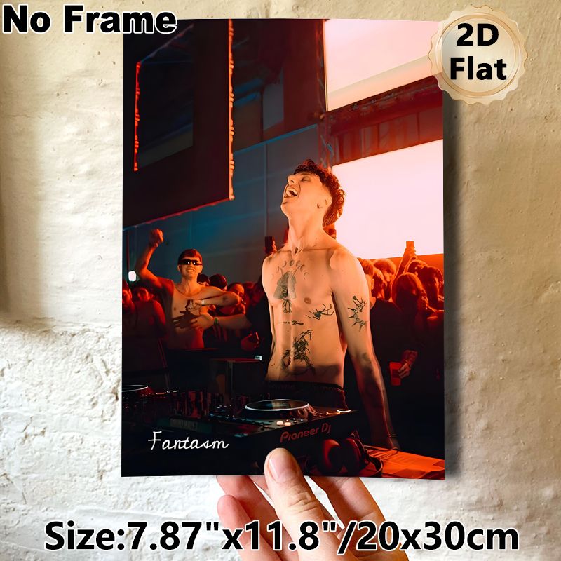 DJ Live Show Painting Poster, Vibrant Energetic Nightclub Scene Poster, Captures Lively Party Atmosphere, Ideal For Home Music Room, Club Wall Decor_maomaolike.com
