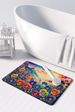 Pansies In Color Memory Foam Kitchen Mat Machine Washable Anti-Fatigue Mat Cushion Comfort Bath Mat Or Kitchen Rug_maomaolike.com