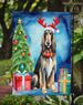 Afghan Hound Christmas Reindeer Garden Flag Mailbox Flag Decorative Yard Flag Banner Outside Patio Artwork Yard Flower Beds, Garden Size, Multicolor_maomaolike.com