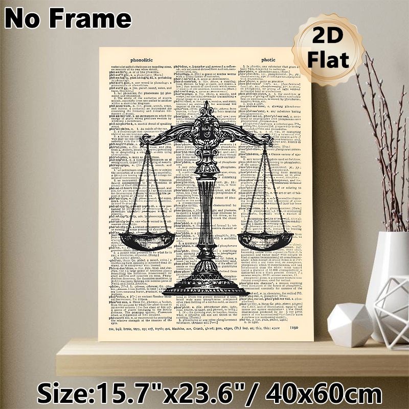 Ornate Lamp On Vintage Dictionary Page Painting Poster, Intricate Black & White Typographic Art Poster, Literary-themed Decor Ideal For Home Office_maomaolike.com