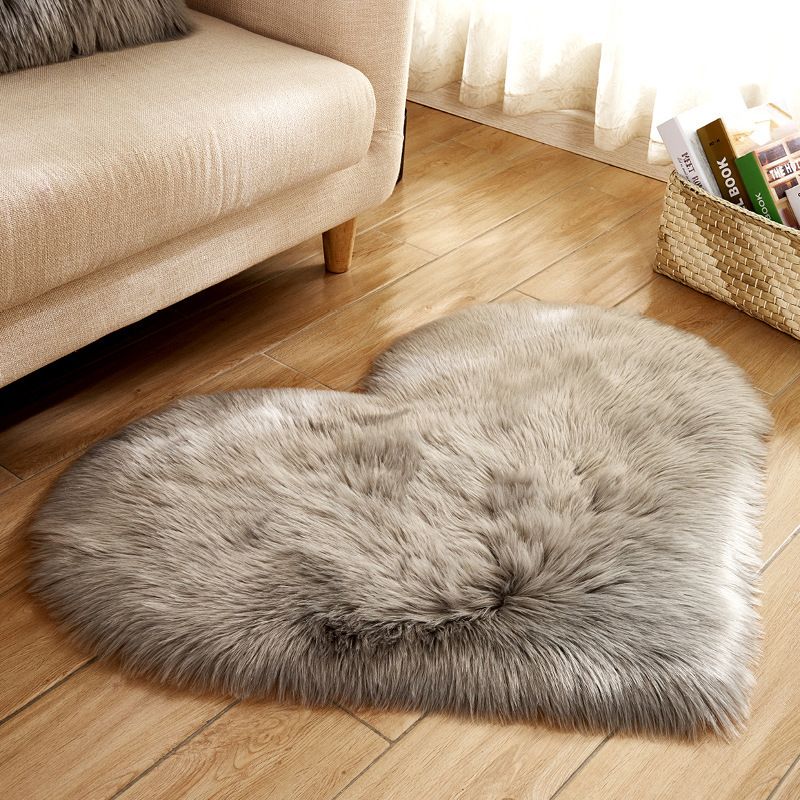Rug, Gift For Mother's Day, Heart Shaped Rug, Fluffy Rugs, Shag Mats For Bedroom Living Room, Love Coquette Room Decor_maomaolike.com