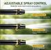 High Pressure Hose Nozzle Metal Fits US Garden Hoses With 3 Spray Modes | Heavy-Duty Metal Direct Spray Hose Gun_maomaolike.com