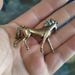 Solid Brass Handheld Piece Antique Galloping Horse Desktop Office Living Room Pure Copper Ornament_maomaolike.com