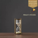 Vintage Light Luxury Hourglass Timer 30 Minutes Office Desktop Creative Metal Ornament Living Room Home Decoration_maomaolike.com