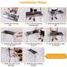 Foldable BBQ Grill Portable Charcoal Barbeque Grill Stainless Steel BBQ Grill For Picnic Camping Backyard Cooking_maomaolike.com