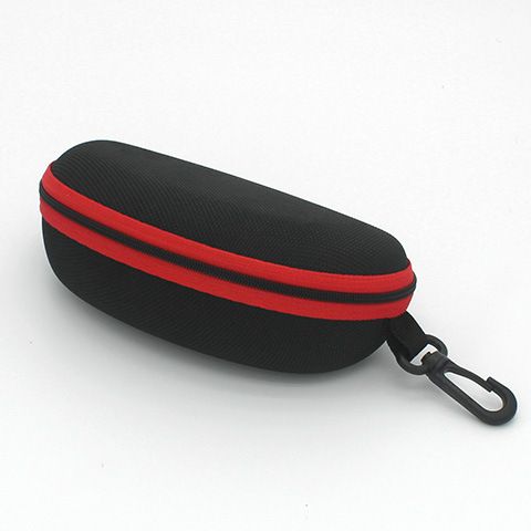 Unisex Sunglasses Case Eva Zipper Bag Large Compression Sunglasses Case Hook Black Glasses Case Portable_maomaolike.com