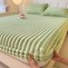 Soft Fluffy Faux Rabbit Fur Fitted Sheet - Ultra Warm & Non-Slip Winter Bed Cover For Home, Dorm, All Mattress Sizes_maomaolike.com