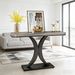 Compact Console Table,Modern Industrial Style Entryway Foyer Table,Sturdy Sofa Table_maomaolike.com