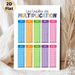 Multiplication Table Painting Poster, Vibrant Colorful Organized Math Chart Poster, Clear Multiplication Guide To Support Math Learning, Ideal For_maomaolike.com