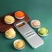 7pcs/set Multifunctional Vegetable Slicer And Grater Set Interchangeable Blades Manual Kitchen Tool Kit - For Potatoes_maomaolike.com