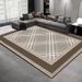 Living Room Rug Large Size Gorgeous Gold Frame Design Bedroom Rug Plush Thickened Machine Washable Thickened Underlay Interior Decorative Rug_maomaolike.com
