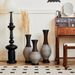 Desktop Vase, Brown Decorative Floor Vase, Classic And Neat Floor Vase, High Independent Flower Stand, Artificial Vine Vase, PVC Floor Vase, Home Decoration Flower Stand Set Of 3 Pieces_maomaolike.com
