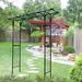 Metal Garden Arch Garden Arbor Trellis Climbing Plants Support Arch Outdoor Arch Wedding Arch Party Events Archway Black_maomaolike.com