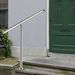 31.5in Outdoor Step Handrail - Suitable For 1 - 2 Steps, Indoor & Outdoor Use. Stainless Steel, Weather - Resistant Metal Rail In White For Porch, Deck And Stairs_maomaolike.com