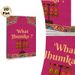 Jhumka Earring Themed Painting Poster, Vibrant Ethnic Style Poster, Pink Background With "What Jhumka?" Text & Ornate Jhumka Display, Cultural_maomaolike.com
