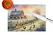 Chicken Farmyard Sunrise Glass Cutting Board Decorative Tempered Glass Kitchen Cutting And Serving Board Large Size Chopping Board_maomaolike.com