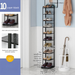Narrow Multi-layer Iron Art Shoe Cabinet For Home And Dormitory, Simple And Multifunctional Folding Iron Art Storage Rack_maomaolike.com