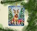 Lakeland Terrier Christmas Reindeer Porcelain Ornament Christmas Tree Hanging Decorations For Home Christmas Holiday, Rectangle, Gift, Multicolor_maomaolike.com